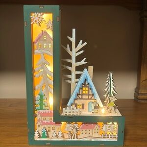 Anthropologie Wonderland Scene Letter L